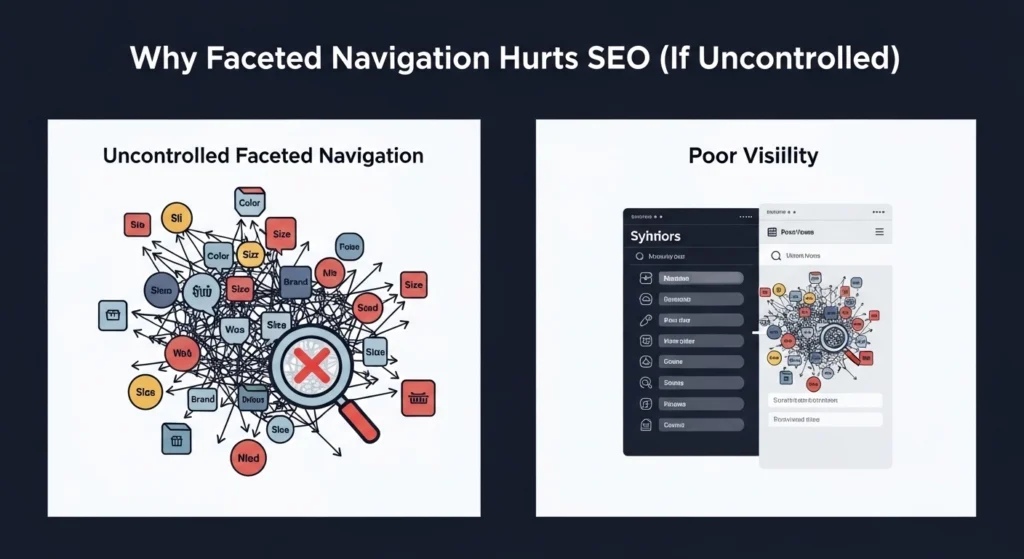 Why Faceted Navigation Hurts SEO (If Uncontrolled)