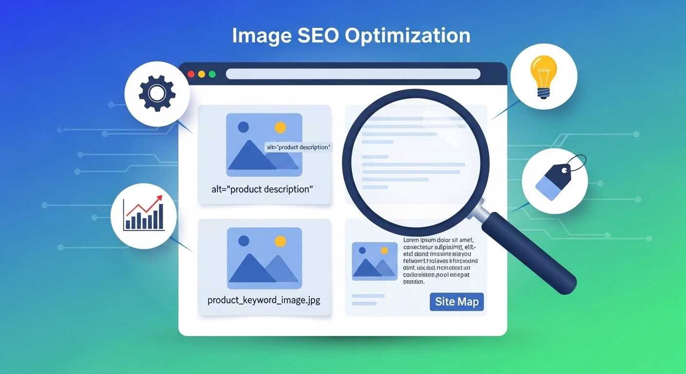 Image SEO Optimization: The Complete Guide to Ranking Your Images on Google Images are no longer just visual decorations on a website—they are powerful SEO assets. When optimized correctly, they can drive traffic from Google Images, improve page speed, and boost overall search rankings. In this guide, you’ll learn everything about Image SEO optimization, how it works, and how to use it to improve your website visibility. What Is Image SEO Optimization? Image SEO optimization is the process of improving images on your website so search engines can understand, index, and rank them properly. It involves: Compressing image file sizes Using descriptive file names Adding alt text Choosing the right format Improving loading speed When done right, your images can appear in Google Image Search and bring in consistent organic traffic. Why Image SEO Matters for Your Website Most website owners ignore image optimization—but that’s a missed opportunity. Here’s why it matters: 1. Higher Search Visibility Optimized images can rank in Google Images and drive extra traffic. 2. Faster Website Speed Compressed images load faster, improving user experience and Core Web Vitals. 3. Better User Experience Clear, fast-loading visuals keep users engaged longer. 4. Stronger Overall SEO Google uses page speed and relevance as ranking signals—optimized images help both. Key Elements of Image SEO Optimization Let’s break down the most important factors you need to focus on. 1. Use Descriptive File Names Before uploading, rename your images properly. ❌ Bad: IMG_12345.jpg ✅ Good: image-seo-optimization-guide.jpg Search engines read file names to understand context. 2. Write Clear Alt Text Alt text describes your image for both search engines and visually impaired users. Example: Alt text: “Checklist showing steps for image SEO optimization on a laptop screen” Keep it natural and relevant—don’t stuff keywords. 3. Compress Images Without Losing Quality Large images slow down your website. Use tools like: TinyPNG ImageOptim ShortPixel Aim for the smallest file size possible while keeping good quality. 4. Choose the Right Format Different formats serve different purposes: JPEG – Best for photos PNG – Best for transparent images WebP – Best modern format for SEO and speed WebP is highly recommended for performance. 5. Optimize Image Dimensions Don’t upload oversized images. If your blog displays images at 800px width, don’t upload 3000px images. Resize before uploading. 6. Add Structured Context Around Images Google understands images better when surrounded by relevant content. For example: Instead of placing a random image, include: Captions Related paragraphs Contextual headings 7. Use Lazy Loading Lazy loading ensures images load only when users scroll to them. This improves: Page speed Mobile performance User experience 8. Create an Image Sitemap An image sitemap helps Google discover images that might otherwise be missed. This is especially useful for: E-commerce sites Blogs with many visuals Portfolio websites Common Image SEO Mistakes to Avoid Many websites fail because of simple errors: Using generic file names Ignoring alt text Uploading huge image files Using too many images without optimization Not using modern formats like WebP Fixing these can instantly improve your SEO performance. Real Example of Good Image SEO Optimization Let’s say you run a blog about SEO tools. Instead of: File name: screenshot1.png Alt text: image Use: File name: best-seo-tools-dashboard.png Alt text: “Dashboard showing top SEO tools for keyword research and website analysis” This makes your image meaningful to Google. FAQ: Image SEO Optimization 1. What is image SEO optimization in simple words? It means improving images so search engines can understand and rank them in search results. 2. Does image SEO help website ranking? Yes. It improves page speed, user experience, and can bring traffic from Google Images. 3. What is the best image format for SEO? WebP is currently the best format for balancing quality and speed. 4. Is alt text important for SEO? Yes. Alt text helps Google understand your image and improves accessibility. 5. How do I optimize images quickly? Start with compression, proper file names, and alt text. These three give the biggest impact. Conclusion Image SEO optimization is one of the easiest yet most powerful ways to improve your website performance. It not only boosts your search rankings but also enhances user experience and reduces loading time. Image SEO optimization